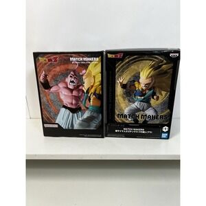 DBZ Match Makers Majin Buu & SSJ3 Gotenks Figure Set Banpresto New